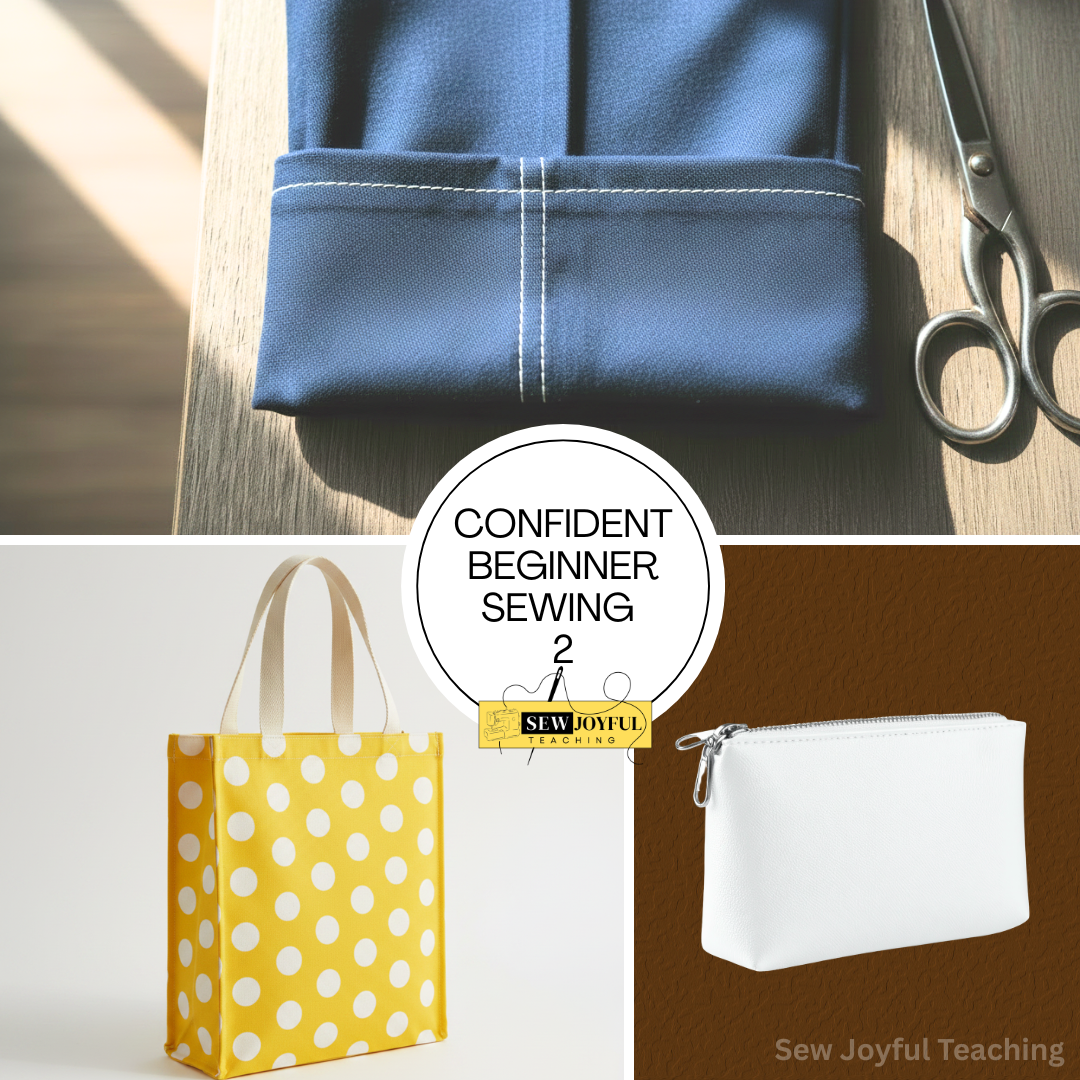 Confident Beginner Sewing Level 2- (4 Weeks) Saturday 8/1